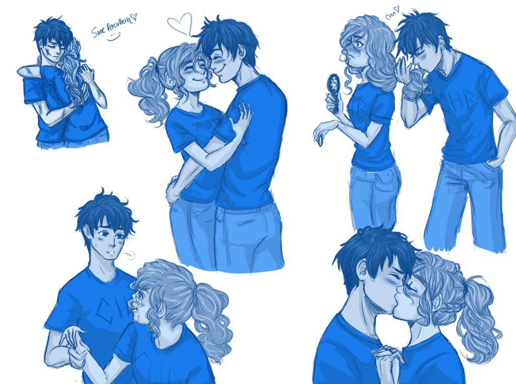 Percabeth fluff doodles :) by Amigo12 on DeviantArt.