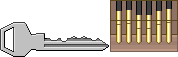 Lock and Key Pixel Animation