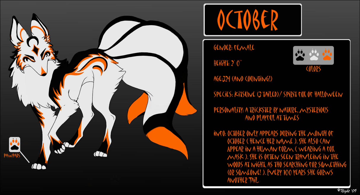 October Fox October - fox form ref by NightTwilightWolf on DeviantArt
