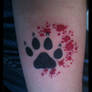 Blood Paw Tattoo