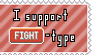 Fighting-Type Support Stamp