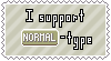 Normal-Type Support Stamp