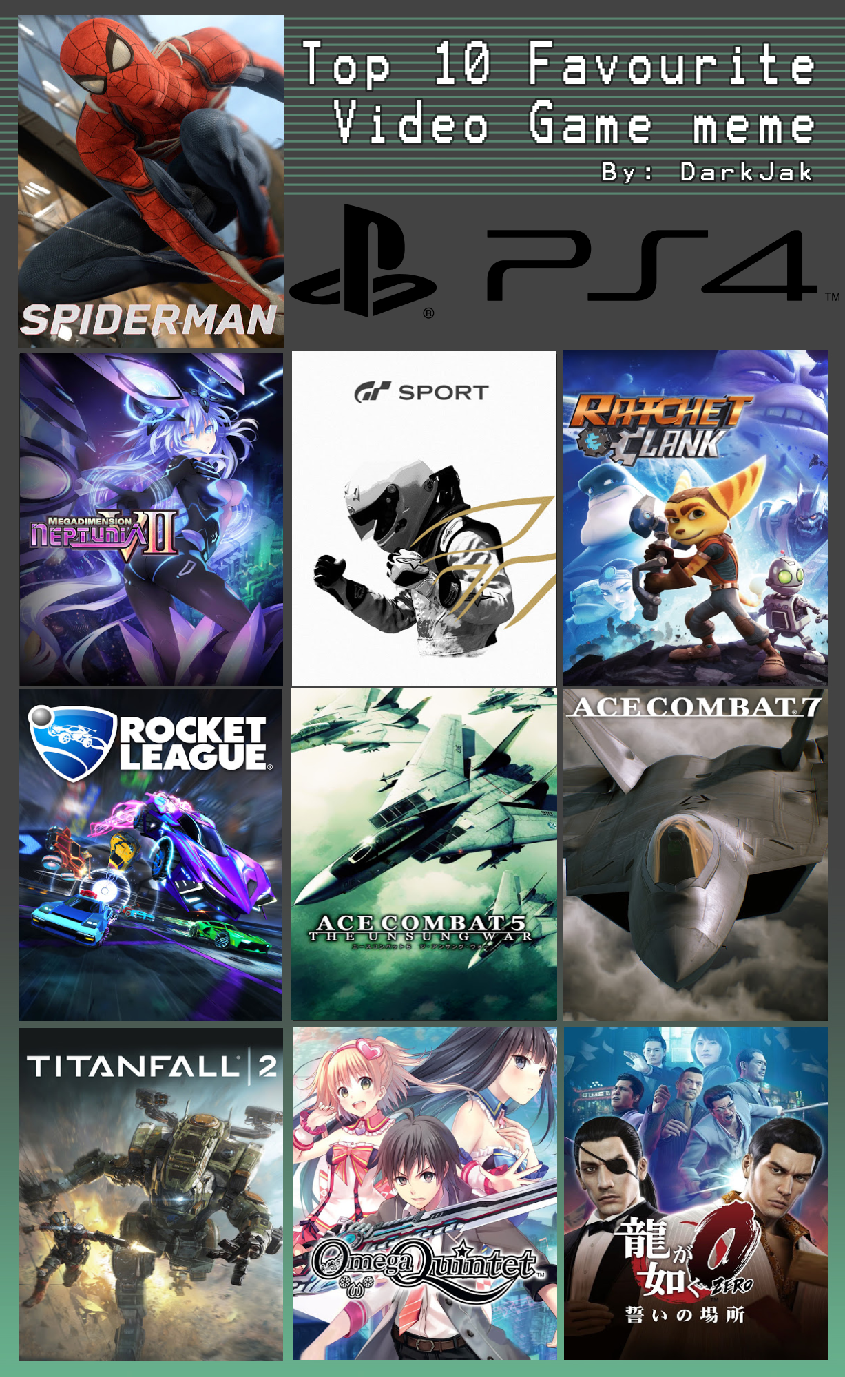 Best PS4 Games by ironman132 on DeviantArt