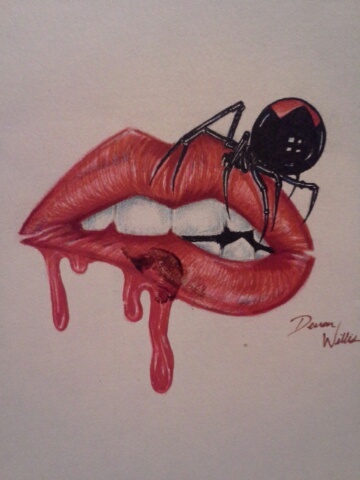 Black Widow Bite Tattoo Design by DevonWillis88 on DeviantArt Black Widow Bite Tattoo Design by DevonWillis88 on DeviantArt