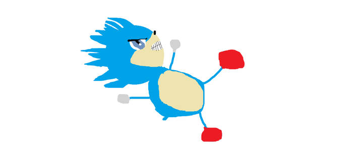 sonic kicking