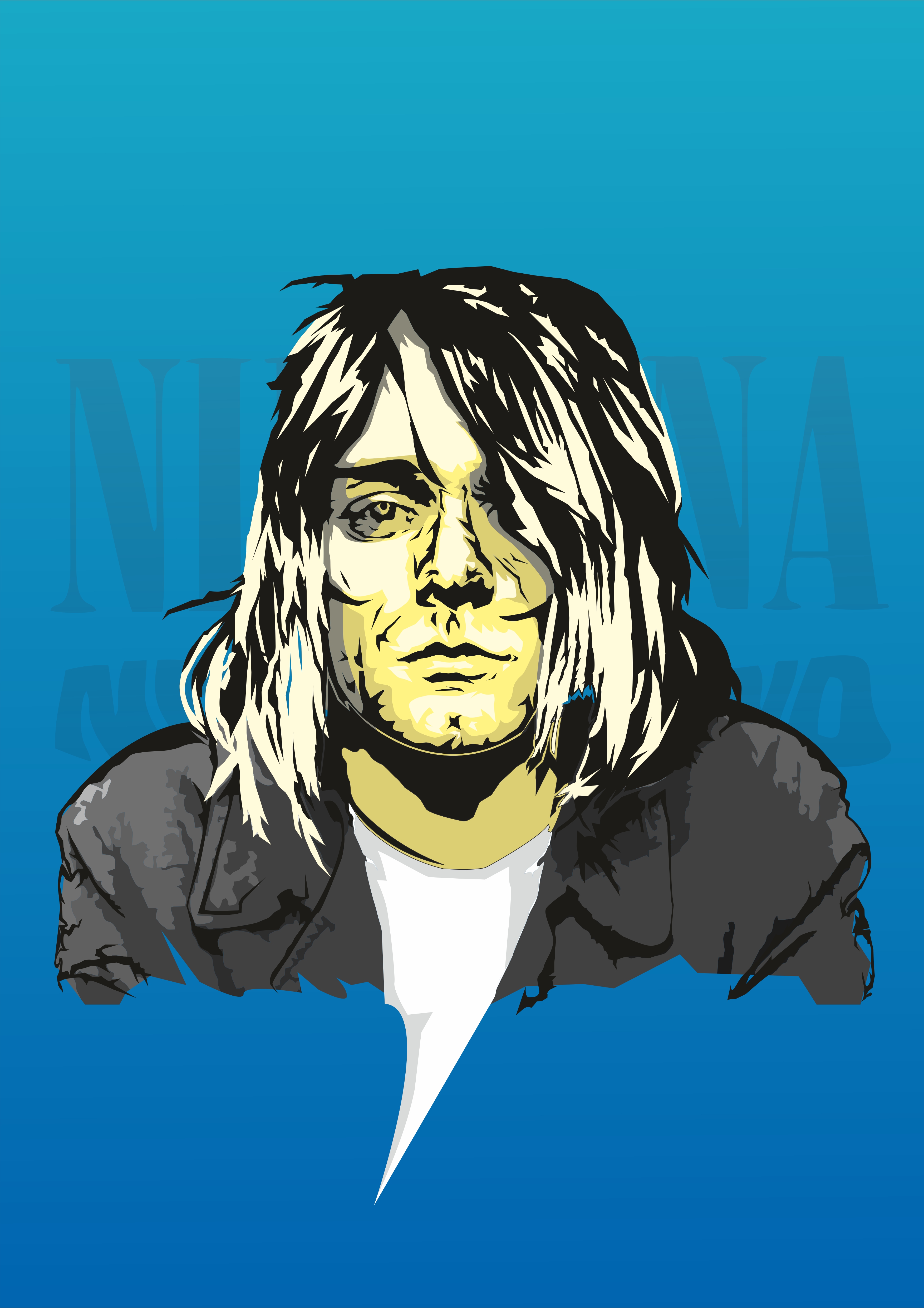 kurt cobain nirvana nevermind by marekdlugosart on deviantart