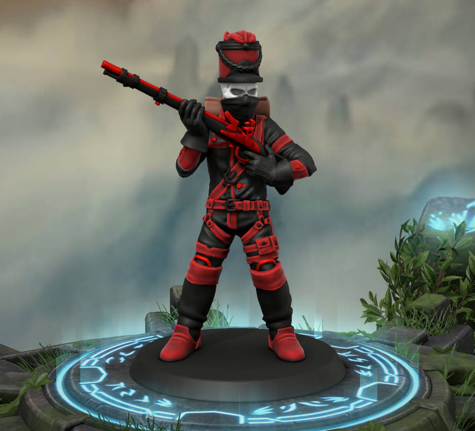 The Red Empire skeleton rifleman by commanderjosh on DeviantArt