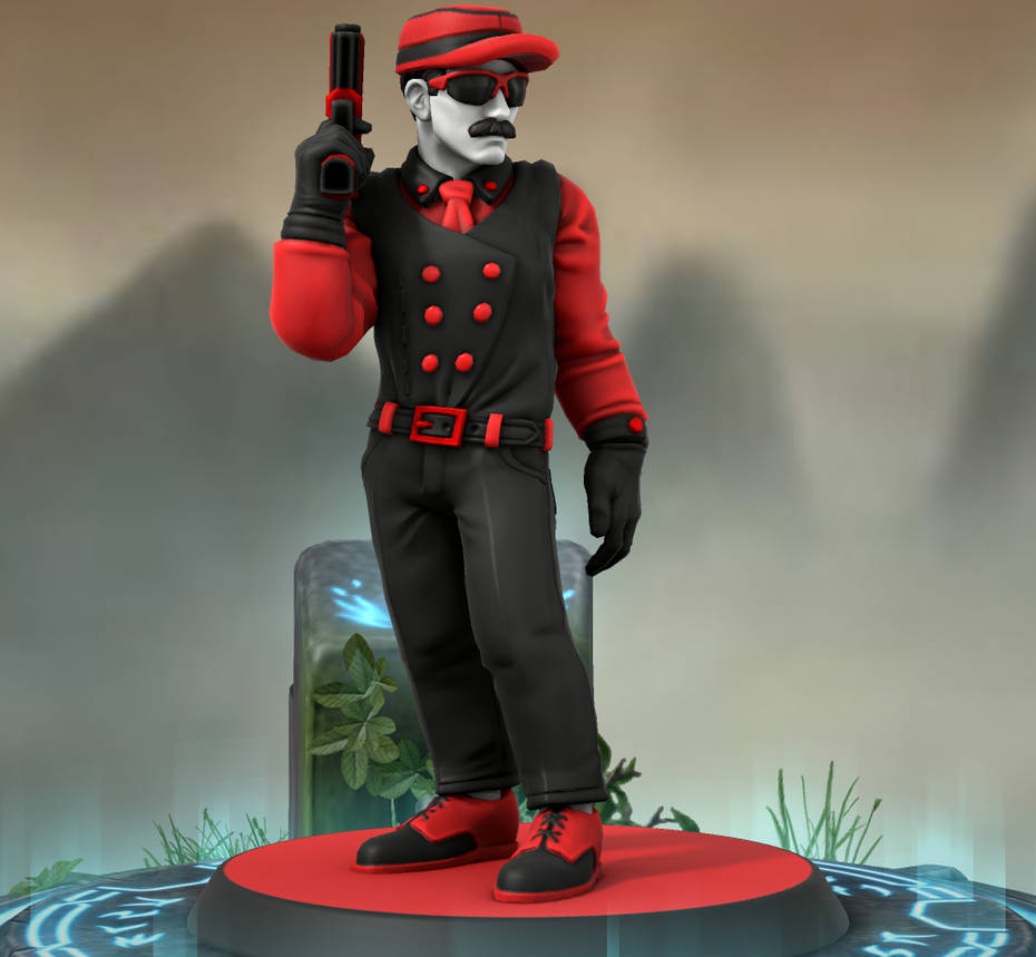 Red Mafia Mobster Re-Design by commanderjosh on DeviantArt