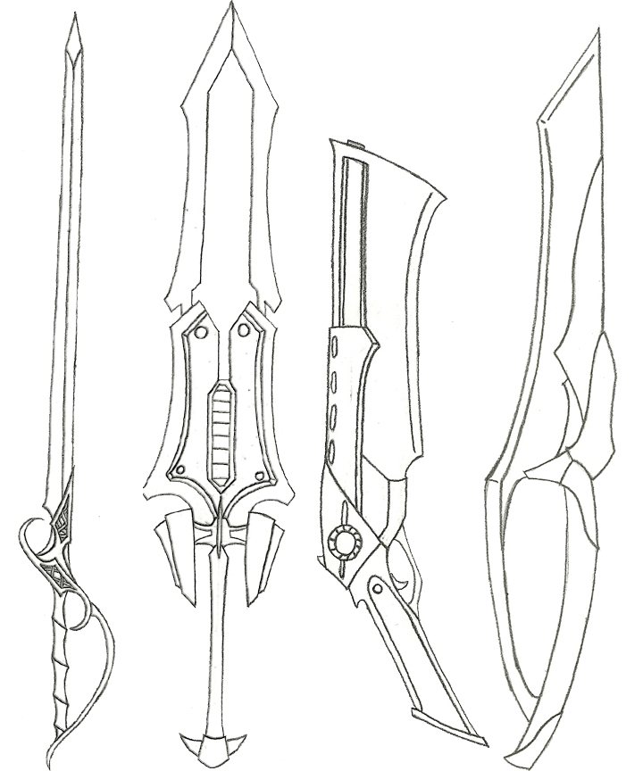 Sword Collection 2 - Lineart