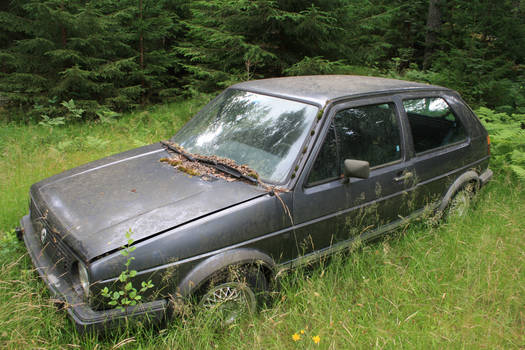 Abandoned car