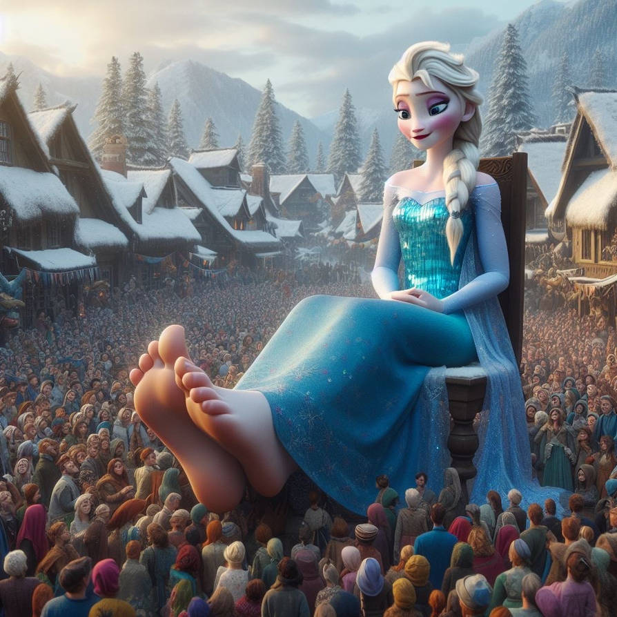 Elsa And Her Giant Feet By CozyBigman33 On DeviantArt elsa-and-her-giant-feet-by-cozybigman33-on-deviantart