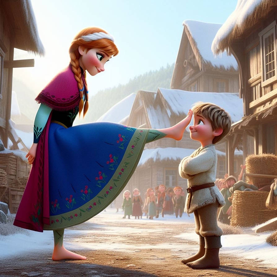 Anna Shows Her Feet To Daniel by CozyBigman33 on DeviantArt