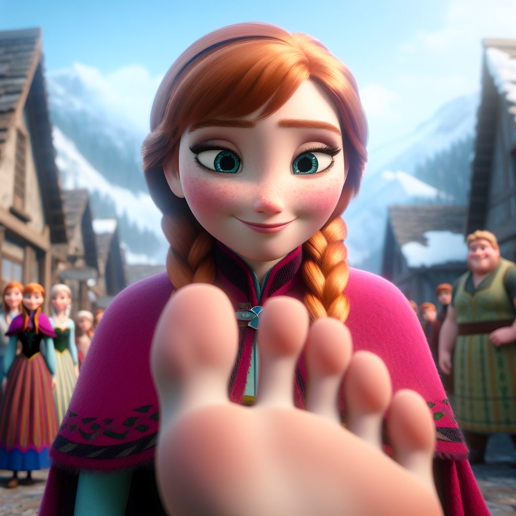 More of Anna and her Feet by CozyBigman33 on DeviantArt
