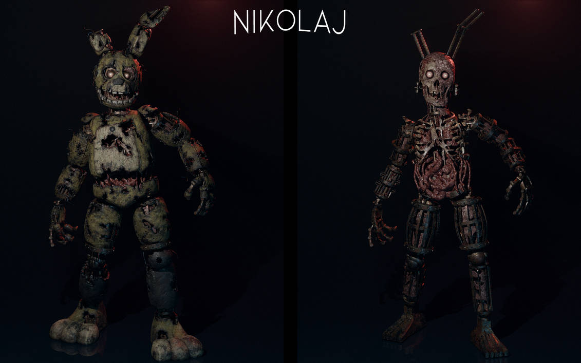 Blender| Cinematic Springtrap Retexture |Showcase by MrTrapX on DeviantArt