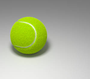 Tennis ball in 3d