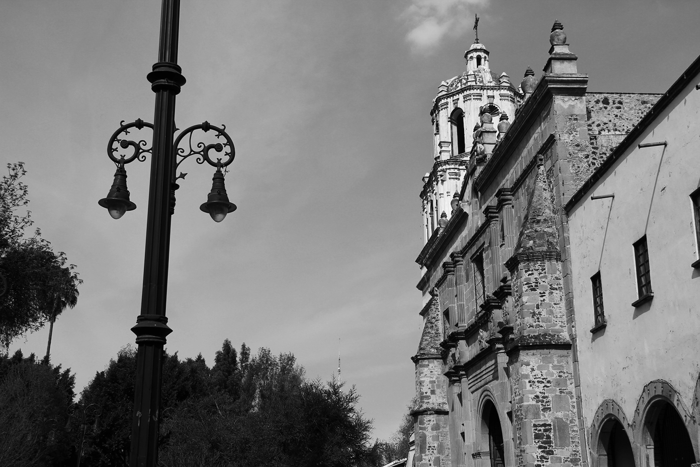 Lamp post and a Church