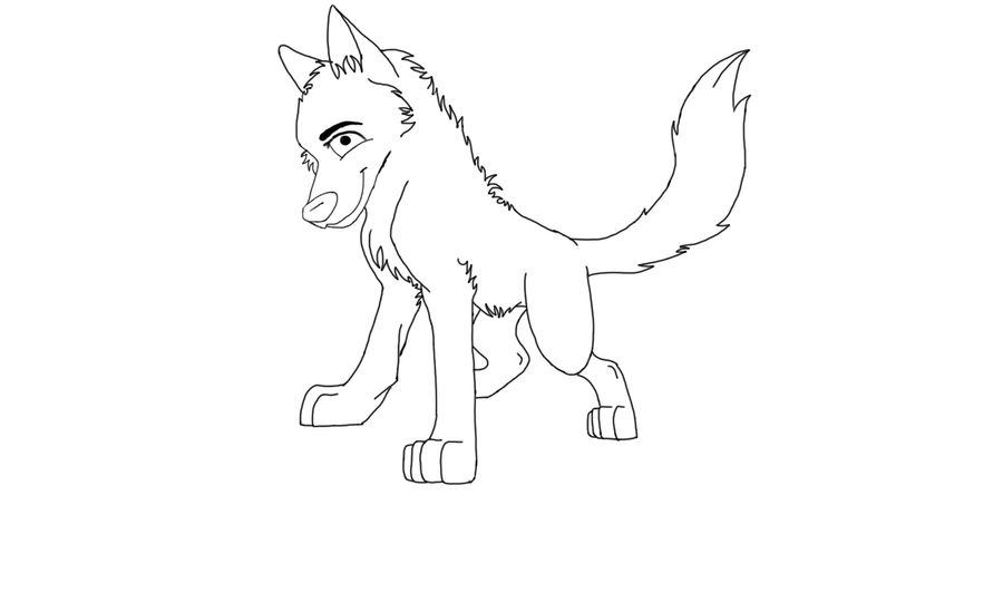 Basic Wolf Lineart Wolf Lineart 3 by superstarsam123 on DeviantArt