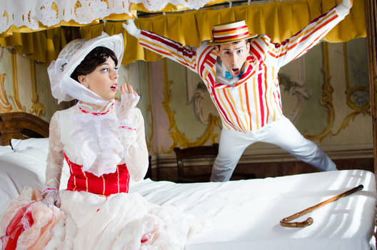 Mary Poppins and....crazy Bert XD