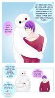 Baymax and Tsukiyama Shuu