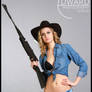Cowgirl with a rifle