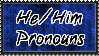 He/Him Pronouns Stamp