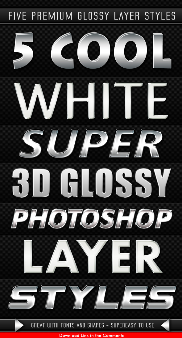 White Glossy Layer Styles
