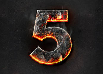 Fire burning text effect - Photoshop by Giallo86