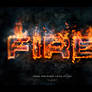 Fire photoshop text effect layer styles set