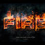 Fire photoshop text effect layer styles set