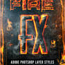 Fire and Lava Photoshop Layer Styles Set