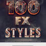 100 Layer Styles Bundle - Text Effects Set