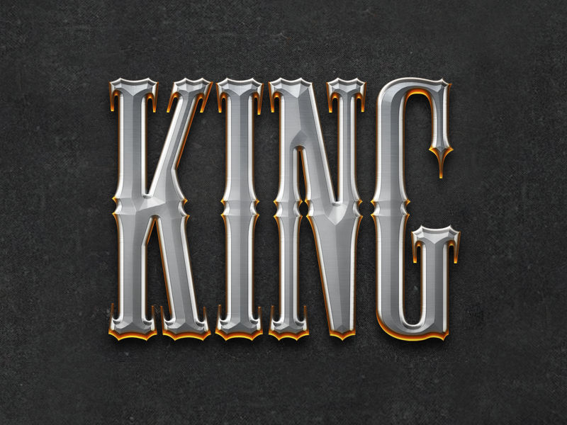 Paladin / King Text Effect Layer Style