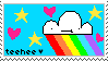 rainbow stamp by maginary