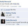 andy is friends with himself..