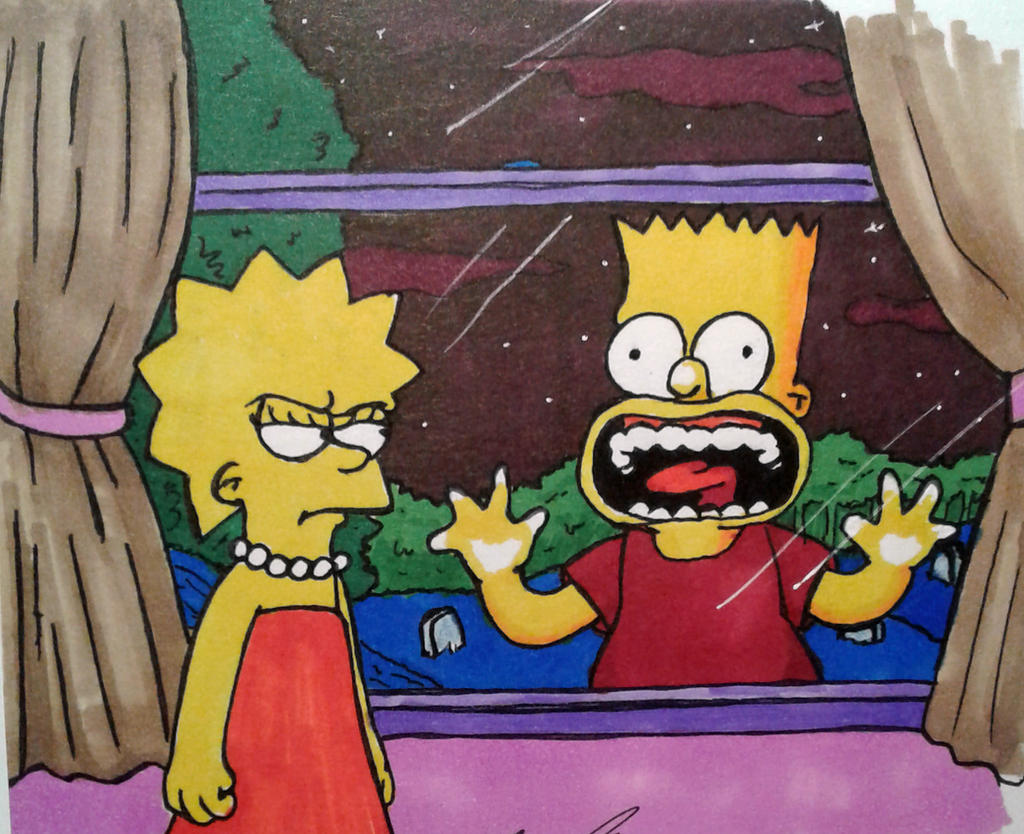 Bart Scaring Lisa By Ikatsui129 On DeviantArt bart-scaring-lisa-by-ikatsui129-on-deviantart