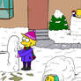 Simpsons kids snowday!