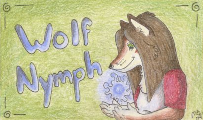 'Wolf Nymph' conbadge