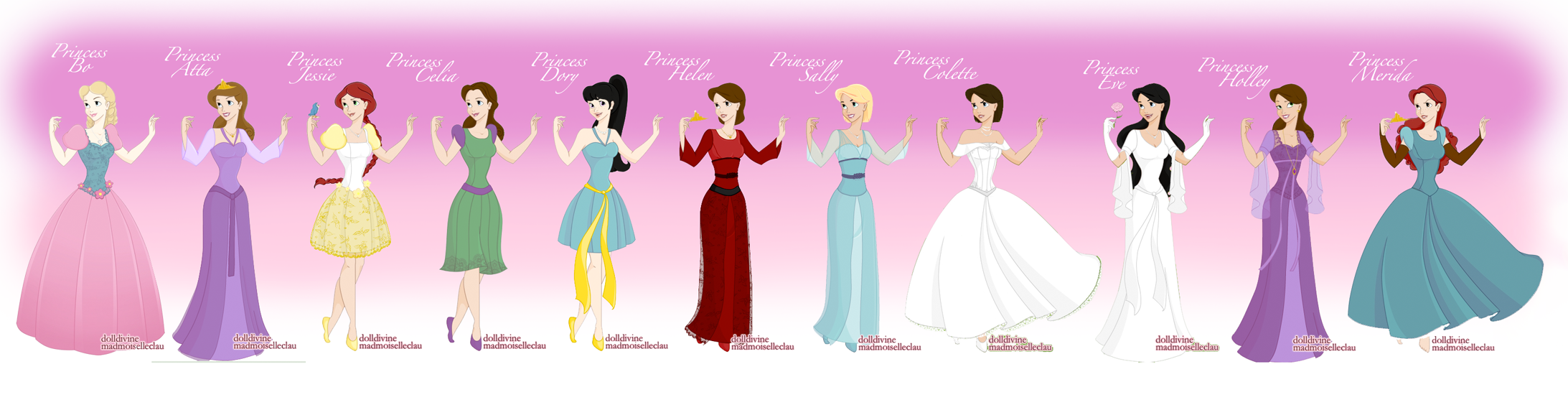 Pixar Princesses by FaithFirefly on DeviantArt Pixar Princesses by FaithFirefly on DeviantArt