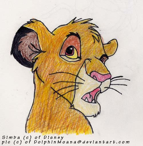 Colored Simba by FaithFirefly on DeviantArt