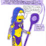 Marge as an Indigo Lantern