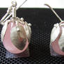 Jewelry: Earrings 001, 'Rose Colored Fruits'