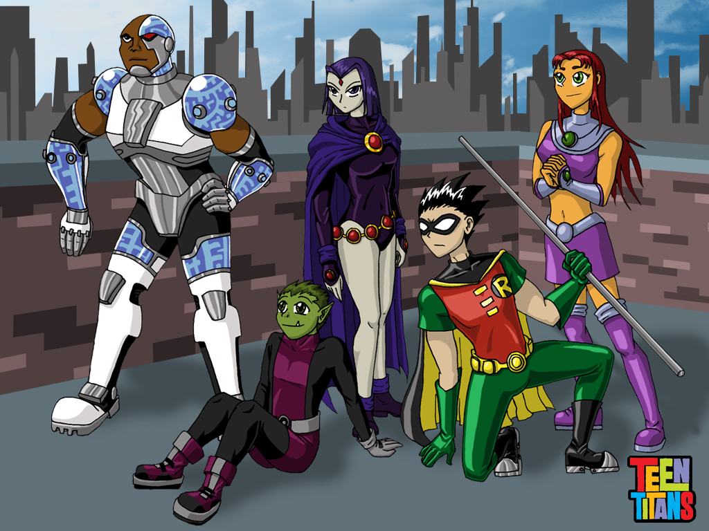 Download Teen Titans 3D Characters Wallpaper