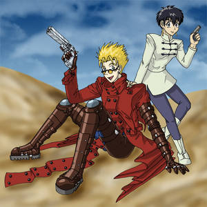 Trigun:  Vash and Meryl