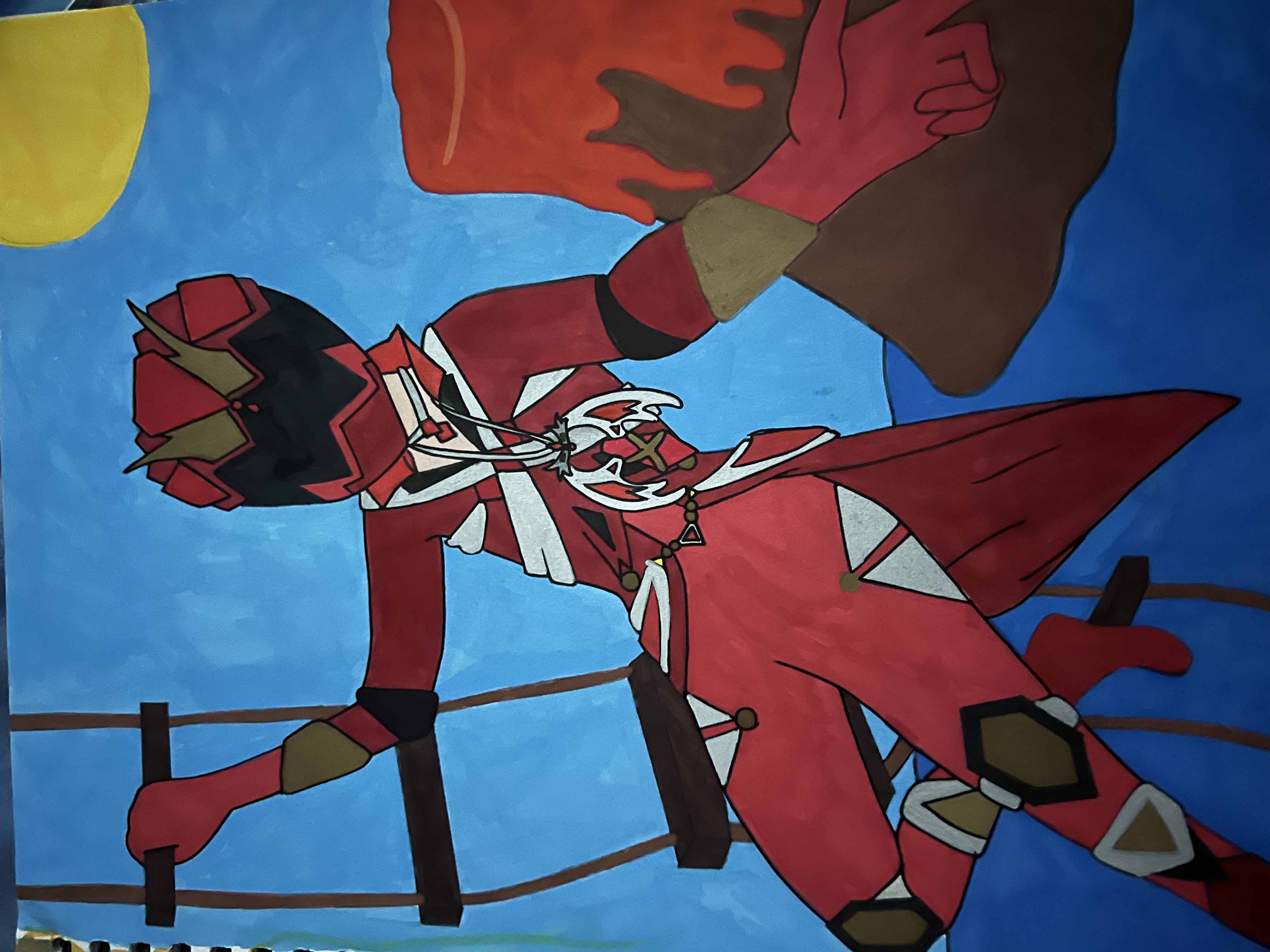 Power Ranger Drawind Red The Red Power Ranger by janbates7268 on DeviantArt