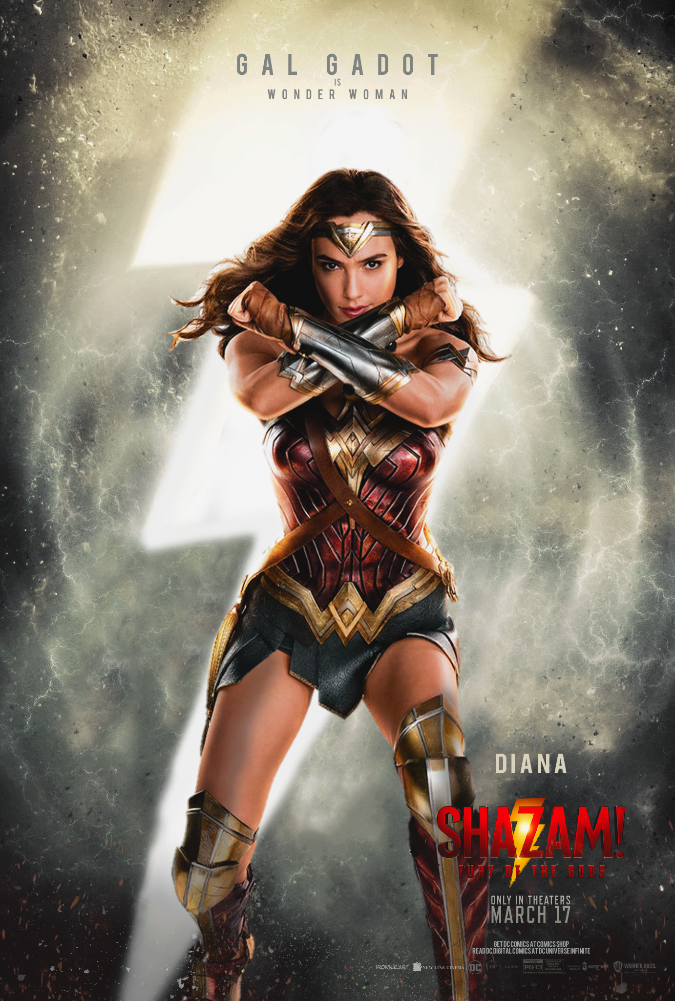Shazam! Fury of the Gods DC Multiverse Wonder Woman Action