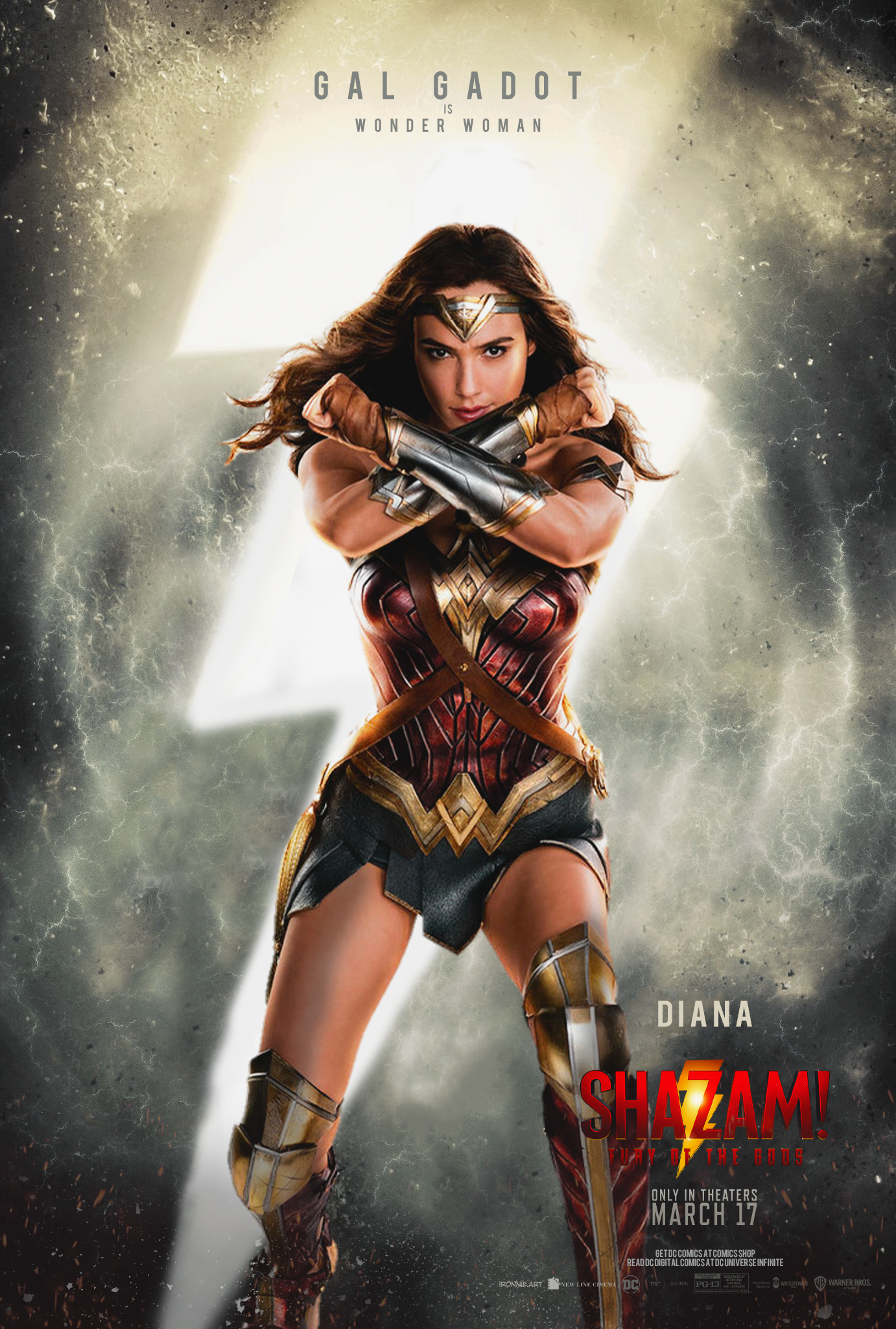 New Look At Gal Gadot's Wonder Woman from Shazam! Fury of The Gods