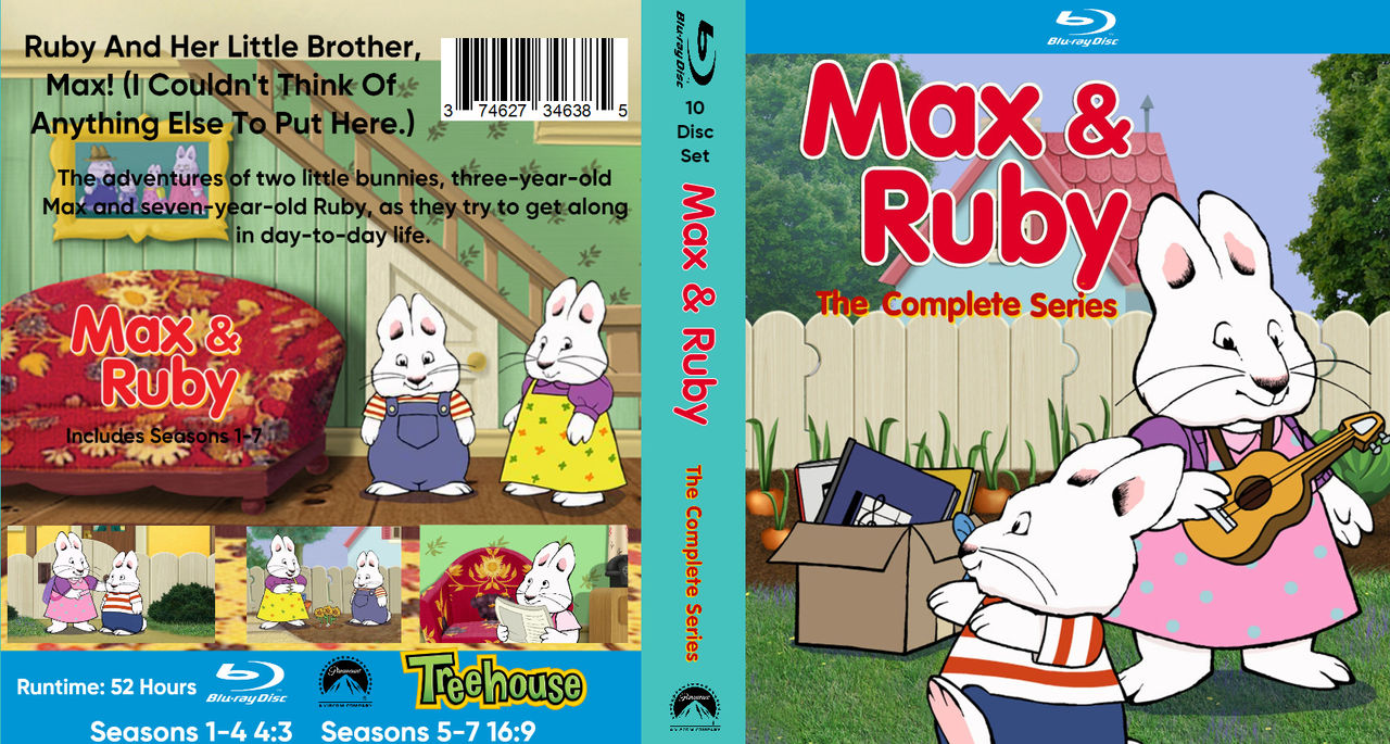 Ruby Blu Max And Ruby The Complete Series Blu Ray Art by thecardmaste on DeviantArt
