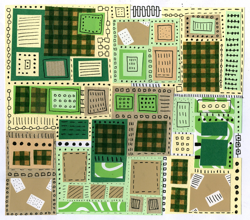 Green collage