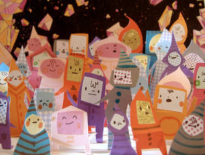 Paper People Crowd