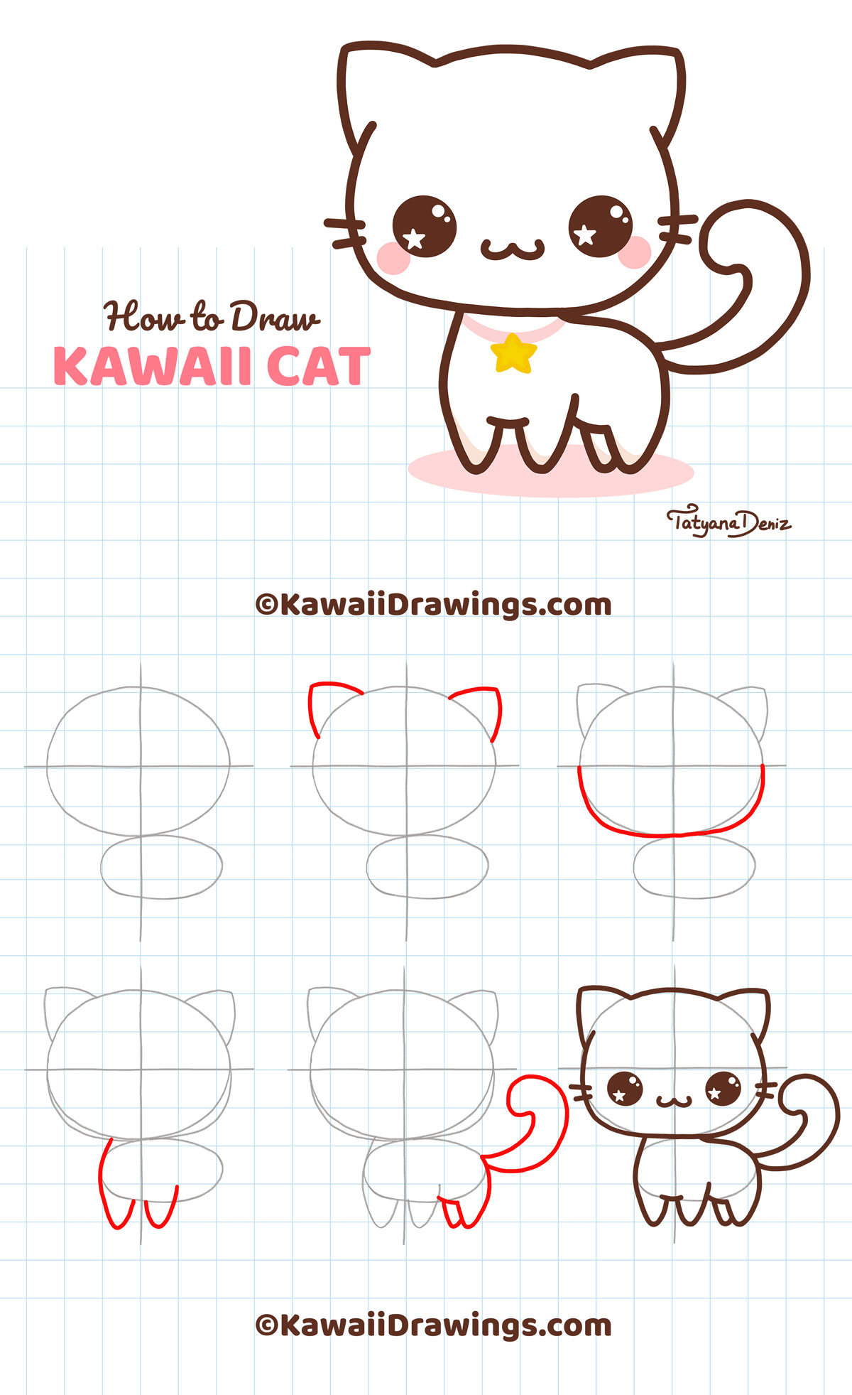 Cute animal drawings kawaii, Cute animal drawings, Kitty